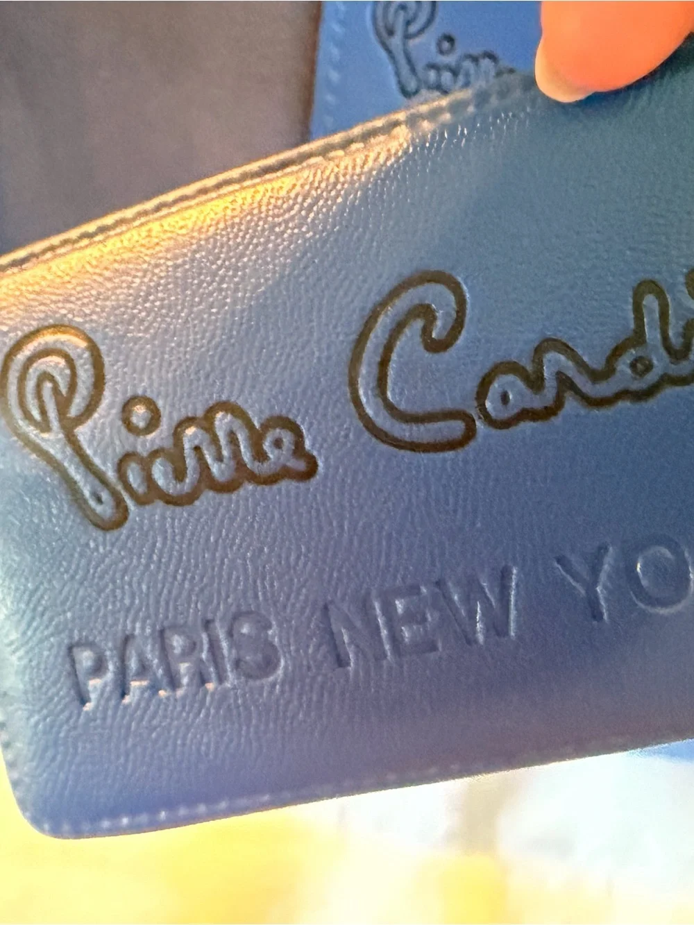 Vintage 1970s RARE NWT Pierre Cardin Large Blue Nylon Luggage Suitcase Bag